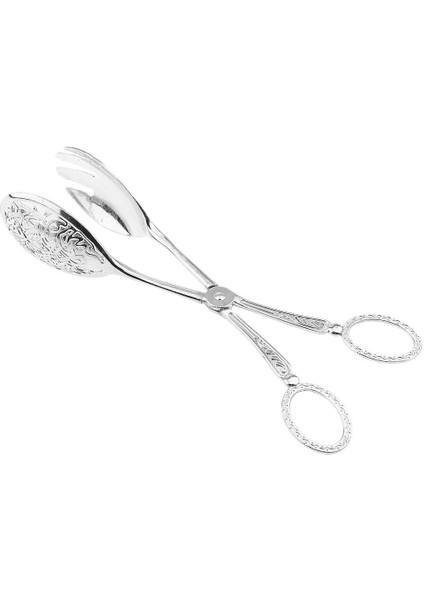 Metal Tost Ekmek Crumpets Gıda Salatası Tong Candy Cake Clip Silver #1 (Yurt Dışından)