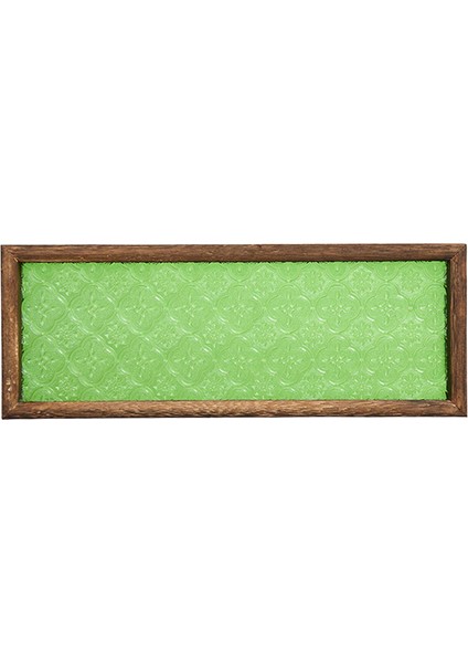 Japon Tarzı Çay Servis Tepsisi Sayacı Ekran Plaka Yemekleri Mutfak Yeşil 32.7X12.3CM (Yurt Dışından)