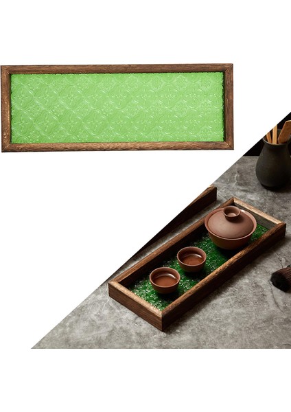 Japon Tarzı Çay Servis Tepsisi Sayacı Ekran Plaka Yemekleri Mutfak Yeşil 32.7X12.3CM (Yurt Dışından) indirimleri