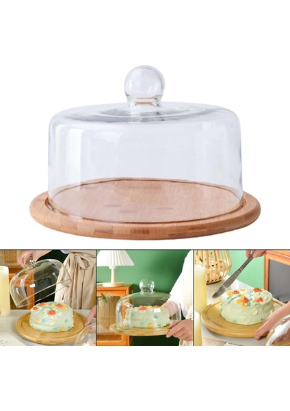 Kek Stand Meyve Tatlı Tabağı Dönen Pasta Standı Yemek Masası Düğünler 260X167MM (Yurt Dışından)