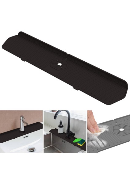 Karşı Musluk Emici Mat Musluk Sıçrama Avcısı Restoran Banyo Siyahı (Yurt Dışından) indirimleri