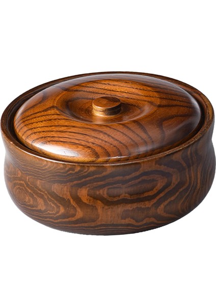 Ahşap Kase Saklama Tahıl Kaleci Ahşap Ramen Kase Kapaklı Konteyner 20CMX7.5CM (Yurt Dışından) fiyatları