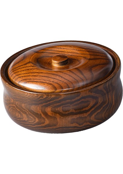 Ahşap Kase Saklama Tahıl Kaleci Ahşap Ramen Kase Kapaklı Konteyner 20CMX7.5CM (Yurt Dışından) fırsatları