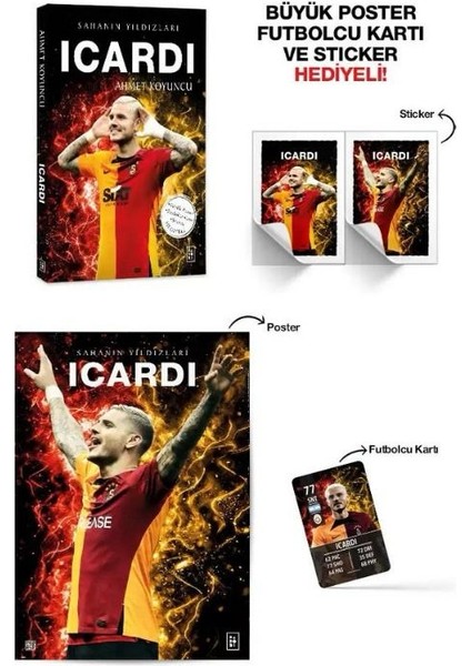 Sahanın Yıldızları Icardi - Muslera - Ziyech 3 Kitap - Ahmet Koyuncu