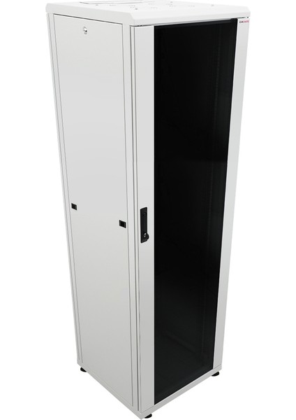 42U 800X800MM 19'' Dikili Tip Network Rack Kabinet Gri 2 Yıl Üretici Garantili