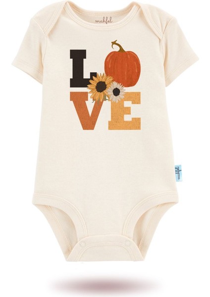 3'lü Organik"love " Baskılı Kısa Kollu Bebek Body Zıbınkısabej-Ekru-Güneş9-30 fiyatları