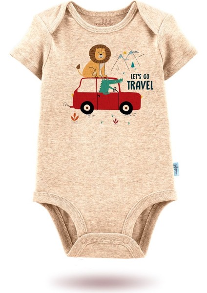 3'lü Organik"aslan" Baskılı Kısa Kollu Bebek Body Zıbın KISABEJ-KAHVE-GÜNEŞ276-715 fiyatları