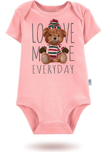 3'lü Organik"today Lazy Day" Baskılı Kısa Kollu Bebek Body Zıbın Kısa-Güneş-Ekru-Pembe1-15 modelleri