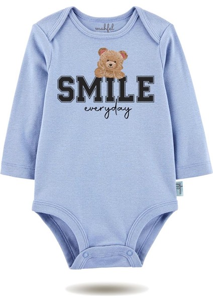 3'lü Organik Baskılı Mavi-Ekru Uzun Kollu Bebek Body Zıbınuzun-Güneş-Mavi-Ekru-40-39 fiyatları