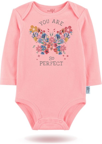 3'lü Organik"butterfly" Baskılı Desenli Uzun Kollu Bebek Body Zıbın UZUNPEMBE-EKRU-KALP-725-111 modelleri