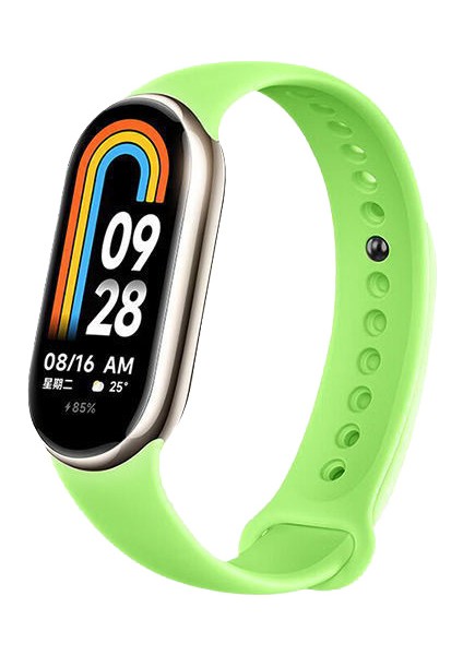 Xiaomi Mi Band 8 Mi Band 9 Uyumlu Akıllı Bileklik Silikon Kordon Kayış