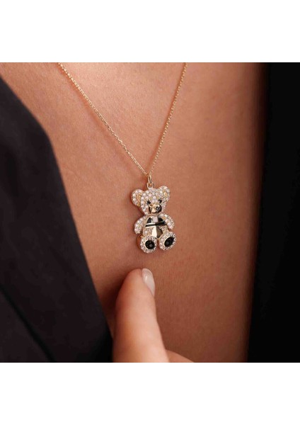 Sevimli Altın Panda Kolye modelleri
