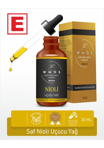 Nioli Uçucu Yağı Saf Sertifikalı Seyreltilmemiş Niaouli Essential Oil 30ml Cam Damlalıklı