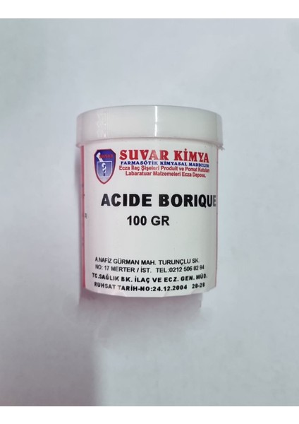 Borik Asit 100 gr