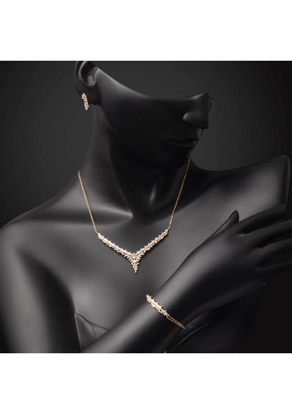 Baget Tasarım 14 Ayar Altın Nişan Seti modelleri