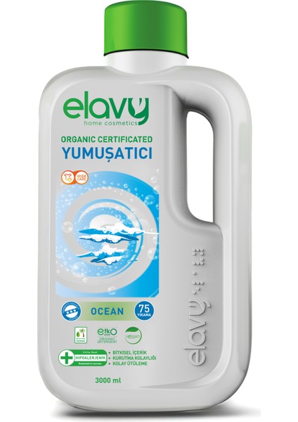 Ocean Organik Sertifikalı Çamaşır Yumuşatıcısı 3 Litre