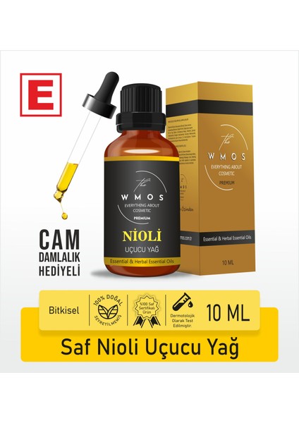 Nioli Uçucu Yağı Saf Sertifikalı Seyreltilmemiş Niaouli Essential Oil 10 Ml