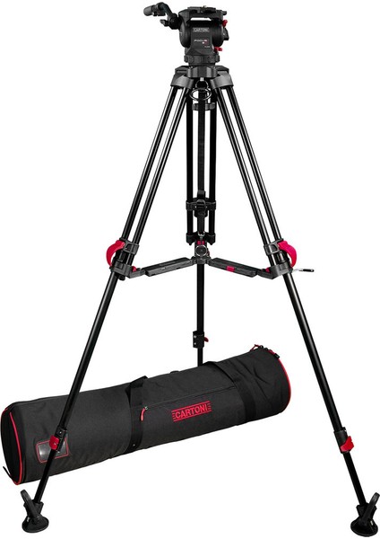 Focus 8 Fluid Head With Red Lock Tripod Sistemi