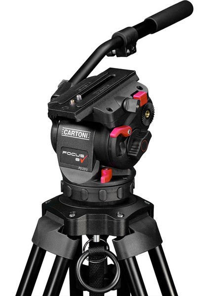 Focus 8 Fluid Head With Red Lock Tripod Sistemi