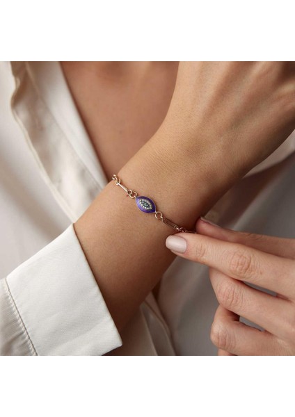 Blue Pırlanta Göz Bileklik
