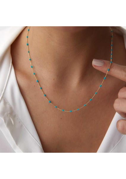 Mavi Mineli Golf Zincir