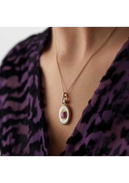 Vintage Ruby Pırlanta Kolye modelleri