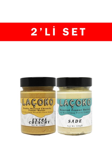 320 gr Deneme Serisi Çifte Kavrulmuş Parçacıklı Fıstık ve Az Kavrulmuş Fıstık Ezmesi