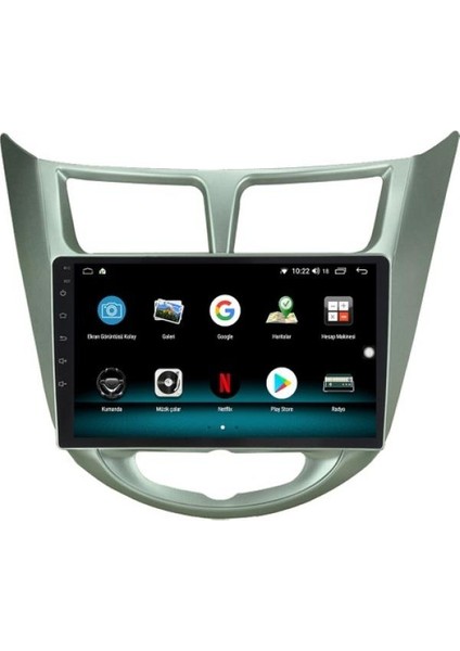 Hyundai Accent Blue 9 Inç Android Navigasyon ve Multimedya Sistemi 2011-2018
