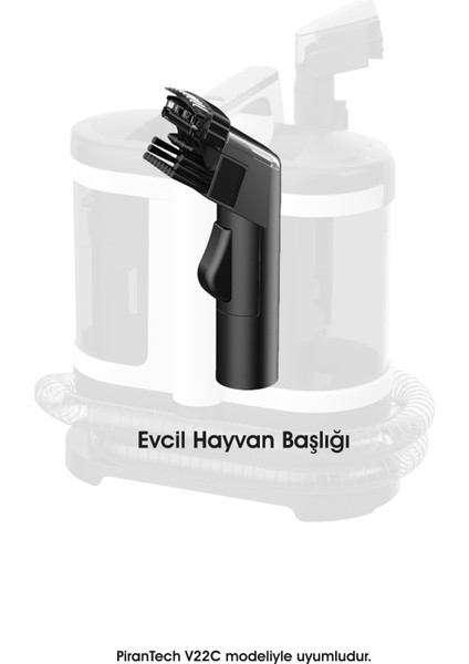 V22C Koltuk ve Halı Yıkama Makinesi Yedek Evcil Hayvan Başlığı