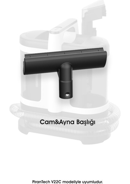 V22C Koltuk ve Halı Yıkama Makinesi Yedek Cam&ayna Başlığı