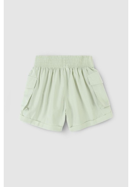 Kargo Cepli Çocuk Şort Yeşil Organik Pamuk modelleri