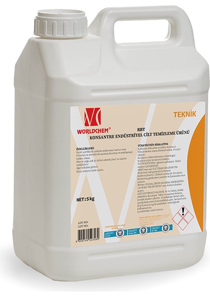 RBT100 Konsantre Endüstriyel Cilt Temizleme Ürünü 10 kg