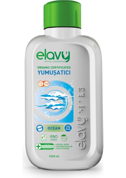 Ocean Organik Sertifikalı Çamaşır Yumuşatıcısı 1 Lt