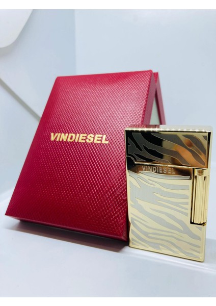 Vındıesel Dupond Model Altın Sarı Işlemeli Çakmak 909117
