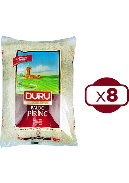 Baldo Pirinç 1 kg x 8 Adet
