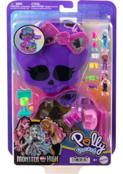 Polly Pocket Monster High Temalı Kompakt Set HVV58 Lisanslı Ürün