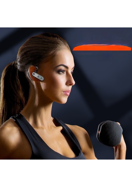 Kemik Iletimli Spor Iş Arabası Bluetooth Kulaklık (Yurt Dışından)