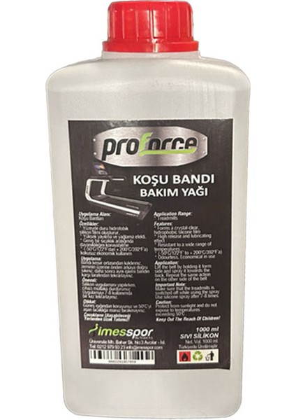 Koşu Bandı Bakım Silikon Yağı -1 Litre