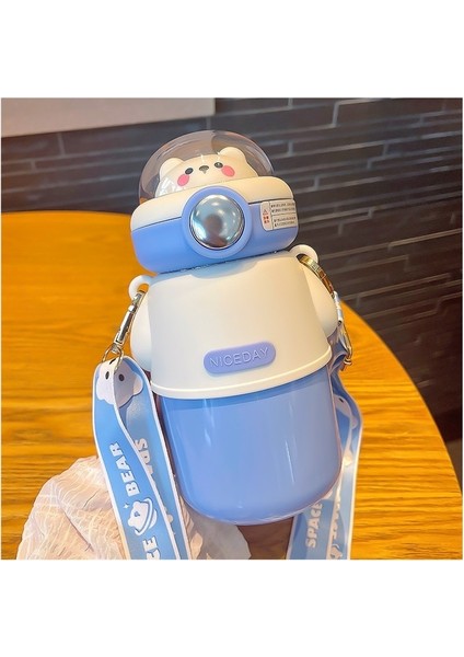 Havacılık Ayı Göbek Termos Bardak Kızlar Büyük Kapasiteli Su Bardağı (Yurt Dışından)