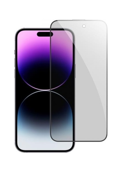 0.3mm Parmak Izi Bırakmaz Alümina Privacy Iphone 15 Pro Max Hayalet Ekran Koruyucu Full Kaplama