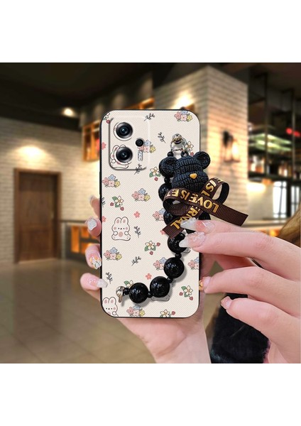 Xiaomi 14 Ayı Zincirli Darbeye Dayanıklı Yumuşak Telefon Kılıfı (Yurt Dışından)