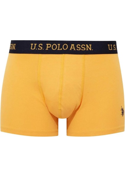80497 Erkek Pamuklu 3'lü Boxer-Sarı&lacivert&baskılı modelleri