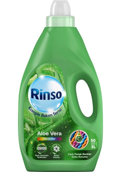 Sıvı Çamaşır Deterjanı Aloe Vera Renkliler İçin Komple Bakım Serisi 3L