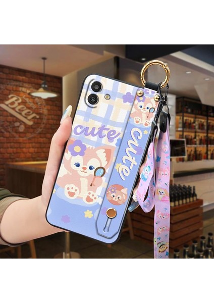 Telefon Kılıfı Samsung Galaxy M13 5g Kordon Bileklikli Karikatür Telefon Kılıfı (Yurt Dışından)