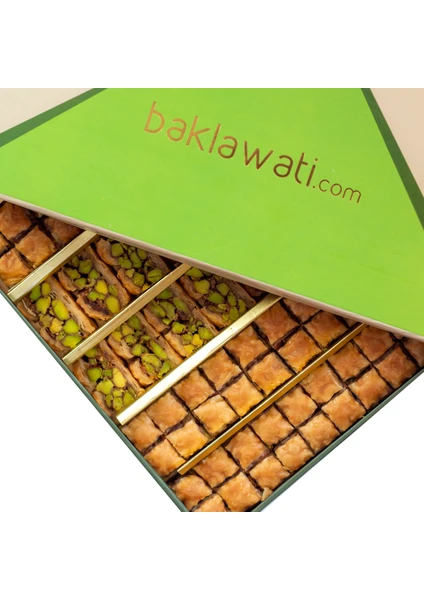 Lüks Antep Fıstıklı Kuş Dili Baklava (400g)