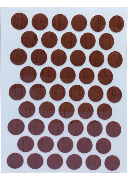Pvc Yapışkanlı Tapa Düz Renk 14MM High Gloss Koyu Ceviz