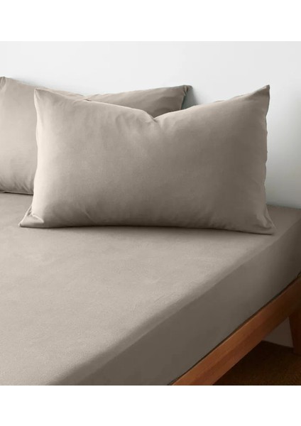 %100 Pamuk 62 Tel (155 TC) Okotex Sertifikalı Tek Kişilik Lastikli Çarşaf Seti 100x200 cm