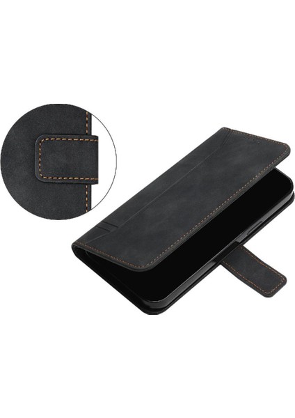 Telefon Kılıfı Için Xiaomi Redmi Not 8 Flip Folio Cüzdan Pu Deri Kart Yuvaları (Yurt Dışından)