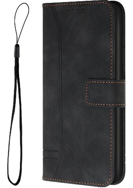 Telefon Kılıfı Için Xiaomi Redmi Not 8 Flip Folio Cüzdan Pu Deri Kart Yuvaları (Yurt Dışından)