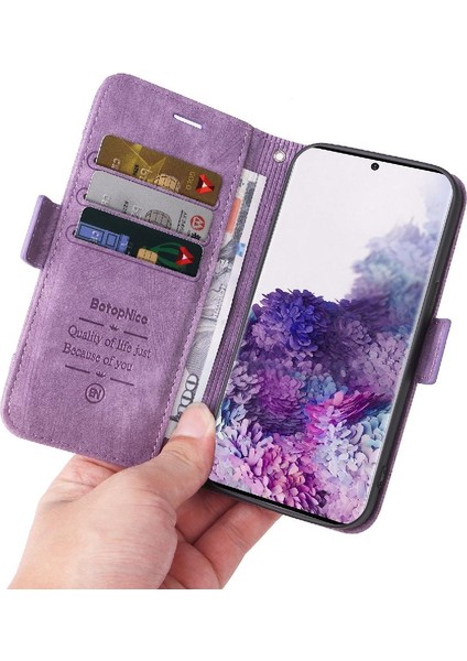 Samsung Galaxy S20 Artı 5g Için Kılıf Cüzdan Kapak Çevirin Kart Yuvaları Tpu (Yurt Dışından)
